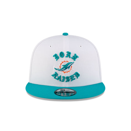 Born x Raised Miami Dolphins White 9FIFTY Snapback