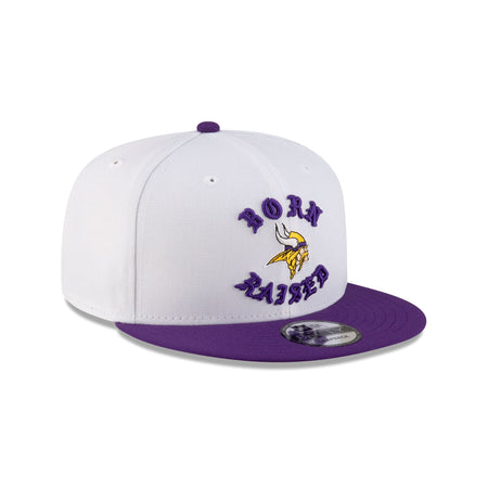 Born x Raised Minnesota Vikings White 9FIFTY Snapback