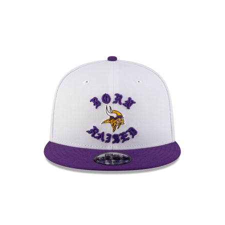 Born x Raised Minnesota Vikings White 9FIFTY Snapback