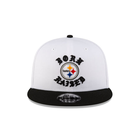 Born x Raised Pittsburgh Steelers White 9FIFTY Snapback