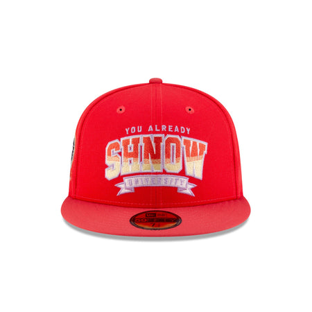 You Already Shnow University Red 59FIFTY Fitted Hat