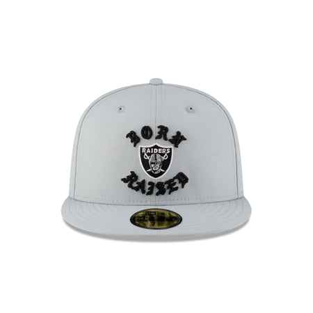 Born x Raised Las Vegas Raiders Gray 59FIFTY Fitted