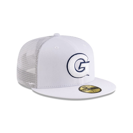 Georgetown Hoyas White 59FIFTY Fitted Trucker Hat