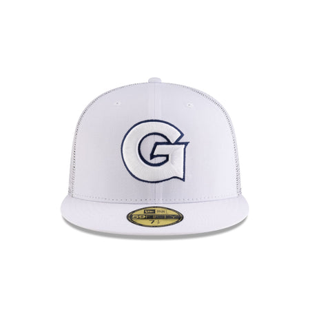 Georgetown Hoyas White 59FIFTY Fitted Trucker Hat