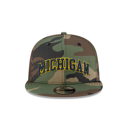 Michigan Wolverines Camo 9FIFTY Trucker Hat