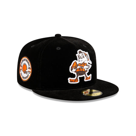 Just Caps Velvet Historic Cleveland Browns 59FIFTY Fitted Hat