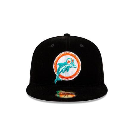 Just Caps Velvet Historic Miami Dolphins 59FIFTY Fitted Hat