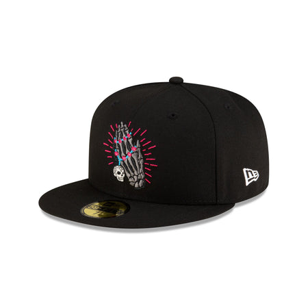 New Era Cap Day of the Dead Praying Hands 59FIFTY Fitted Hat