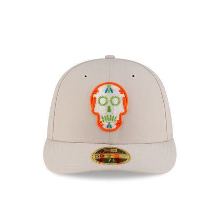 New Era Cap Day of the Dead Sugar Skull Low Profile 59FIFTY Fitted Hat