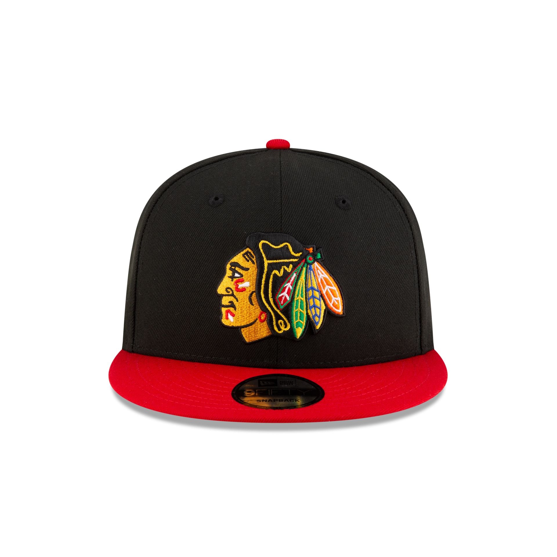 Chicago Blackhawks Black 9FIFTY Snapback Hat by New Era