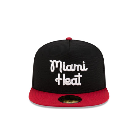 Miami Heat Dashmark Mesh 59FIFTY A-Frame Fitted Hat