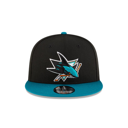 San Jose Sharks Black 9FIFTY Snapback Hat