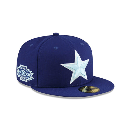 Just Caps Dark Royal Dallas Cowboys 59FIFTY Fitted Hat