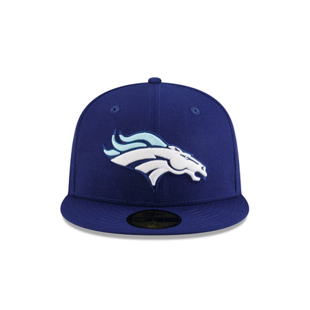 Just Caps Dark Royal Denver Broncos 59FIFTY Fitted Hat