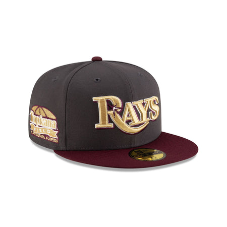 Just Caps Graphite Maroon Tampa Bay Rays 59FIFTY Fitted Hat