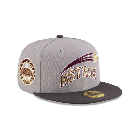 Just Caps Graphite Maroon Houston Astros 59FIFTY Fitted Hat