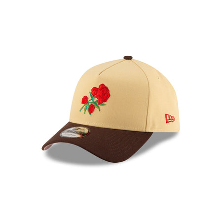 New Era Cap Roses Vegas Gold 9FORTY A-Frame Snapback Hat