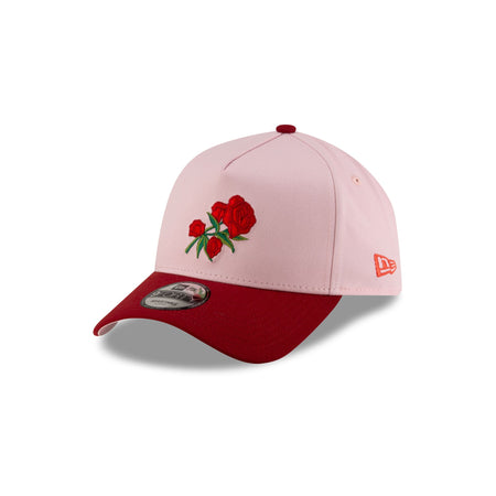 New Era Cap Roses Pink 9FORTY A-Frame Snapback Hat