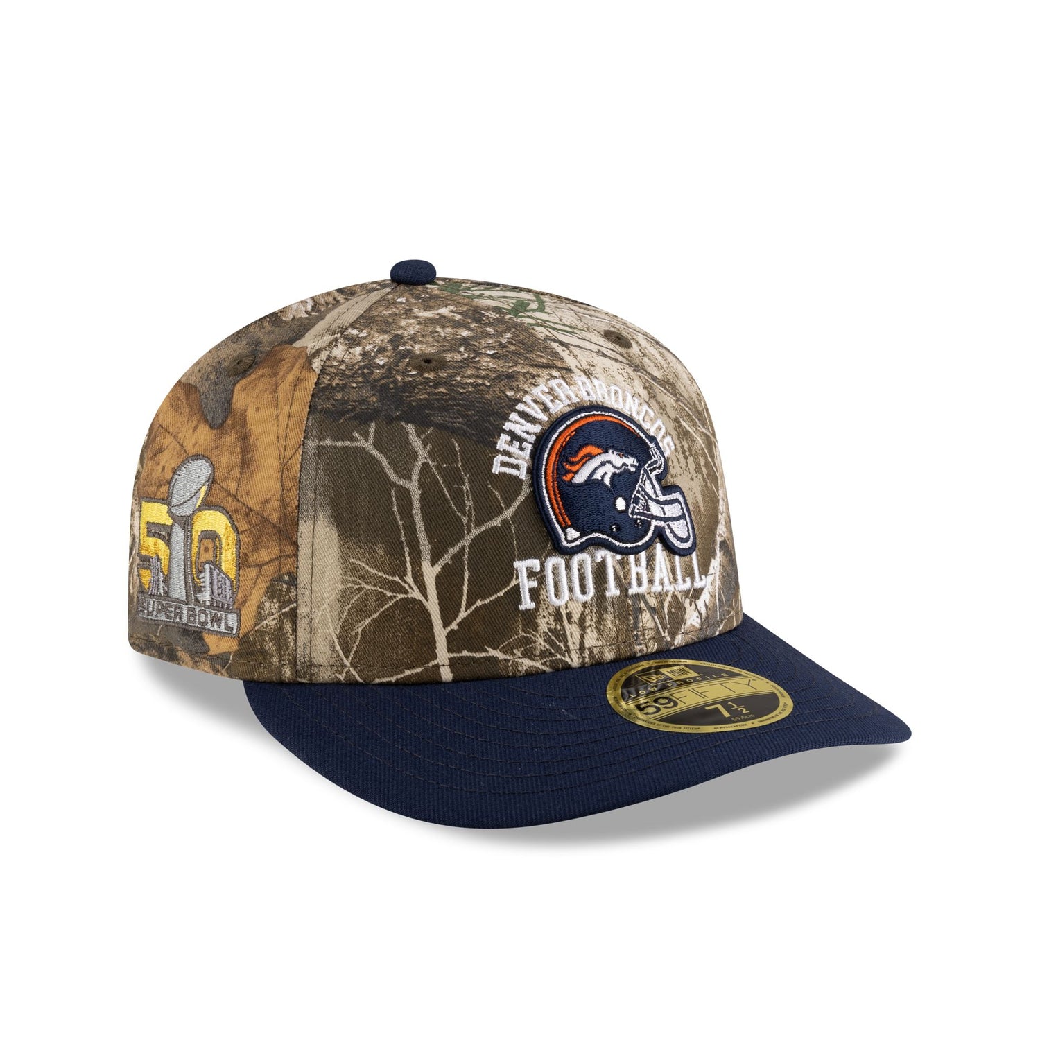 Just Caps Realtree Denver Broncos Low Profile 59FIFTY Fitted Hat