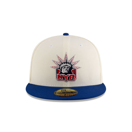 New York Rangers Chrome Royal 59FIFTY Fitted Hat