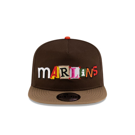 Tyler Herro x Miami Marlins Walnut Khaki Golfer Hat