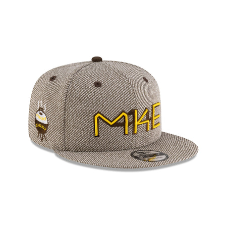 Tyler Herro x Milwaukee Brewers Heather Brown 9FIFTY Snapback Hat