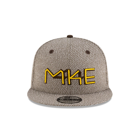 Tyler Herro x Milwaukee Brewers Heather Brown 9FIFTY Snapback Hat