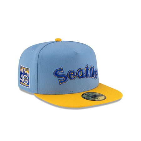 Just Caps Sky Blue Seattle Mariners 59FIFTY A-Frame Fitted Hat