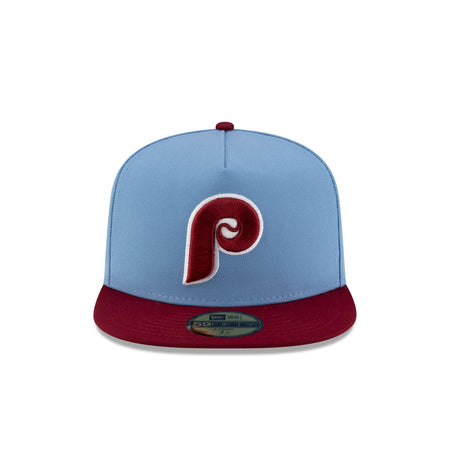 Just Caps Sky Blue Philadelphia Phillies 59FIFTY A-Frame Fitted Hat