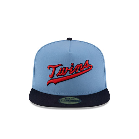 Just Caps Sky Blue Minnesota Twins 59FIFTY A-Frame Fitted Hat