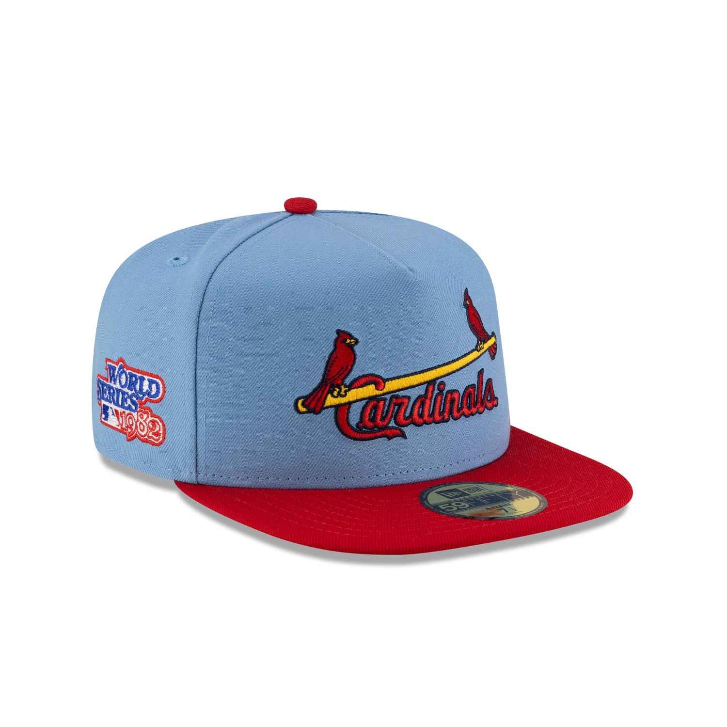 Just Caps Sky Blue St. Louis Cardinals 59FIFTY A-Frame Fitted Hat