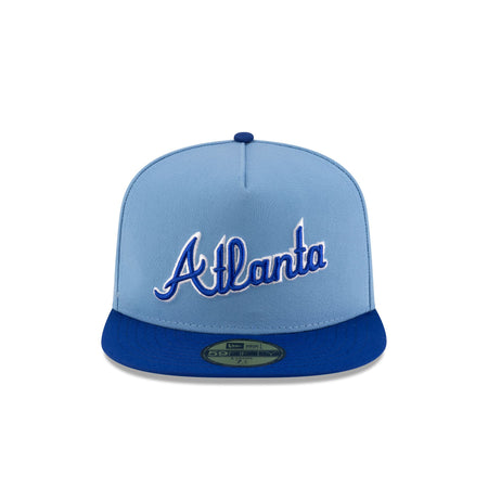 Just Caps Sky Blue Atlanta Braves 59FIFTY A-Frame Fitted Hat