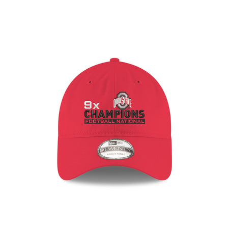 Ohio State Buckeyes 2024 Football National Champion 9x 9TWENTY Adjustable Hat