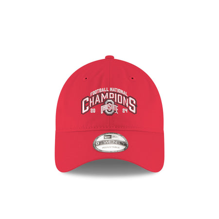 Ohio State Buckeyes 2024 Football National Champion Wordmark 9TWENTY Adjustable Hat