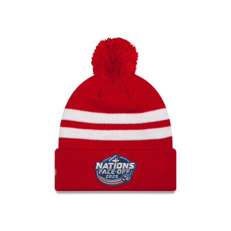 Canada 2025 4 Nations Face-Off Pom Knit Hat