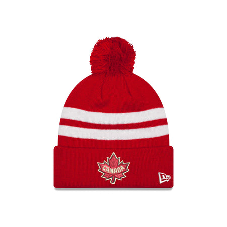 Canada 2025 4 Nations Face-Off Pom Knit Hat