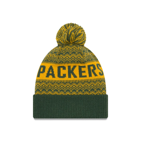 Green Bay Packers Wintry Kids Pom Knit