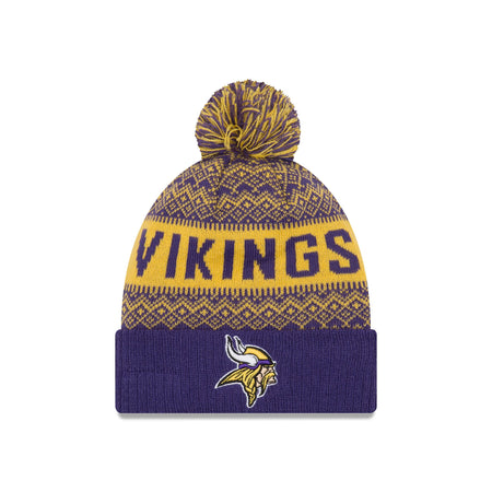 Minnesota Vikings Wintry Kids Pom Knit