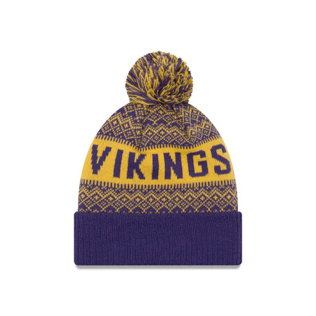 Minnesota Vikings Wintry Kids Pom Knit