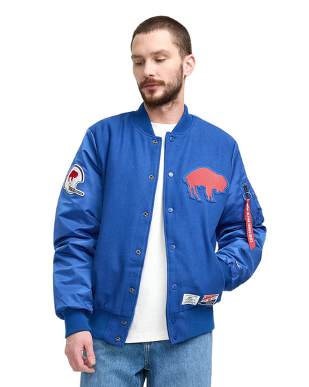 Alpha Industries x Buffalo Bills Historic MA-1 Wool Varsity Jacket