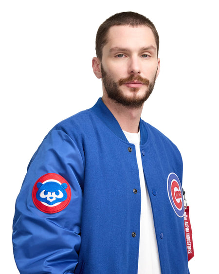 Alpha Industries x Los Angeles Dodgers MA-1 Wool Varsity Jacket