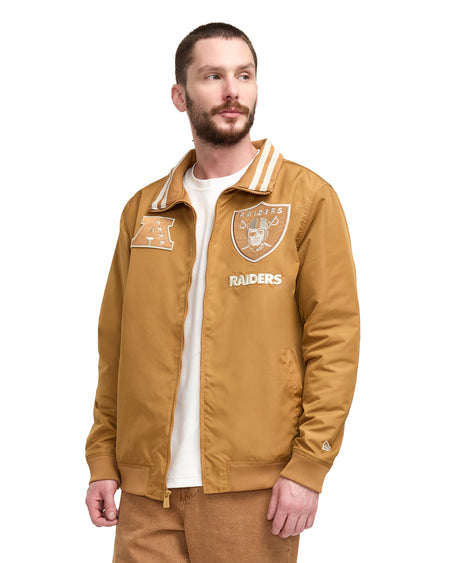 Las Vegas Raiders Light Bronze Logo Select Jacket