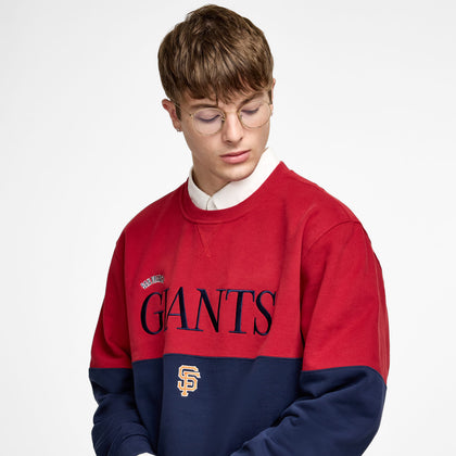 San Francisco Giants Two-Tone Rhythmic Red Crewneck