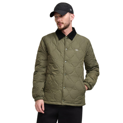 New Era Green Quilted Coach Jacket