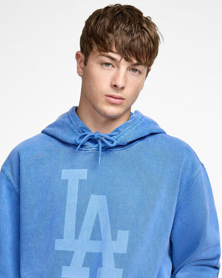 Los Angeles Dodgers Pigment Logo Blue Quartz Hoodie