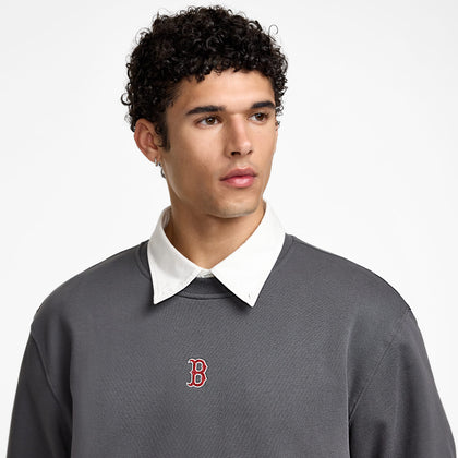 Boston Red Sox Point Logo Dark Shadow Crewneck