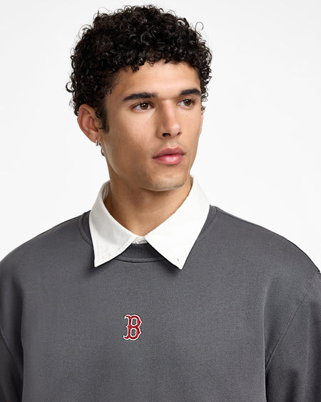 Boston Red Sox Point Logo Dark Shadow Crewneck