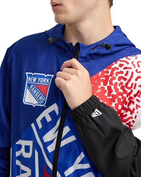 New York Rangers Sport Classics Color Block Windbreaker