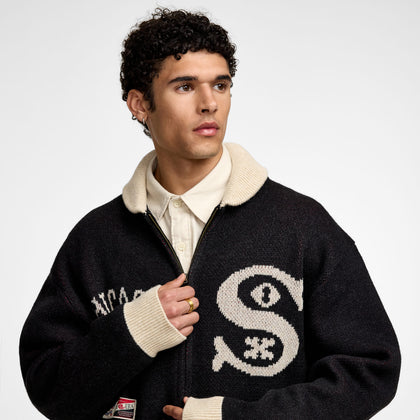 Chicago White Sox Black Cowichan Cardigan