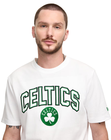 Boston Celtics Throwback White T-Shirt